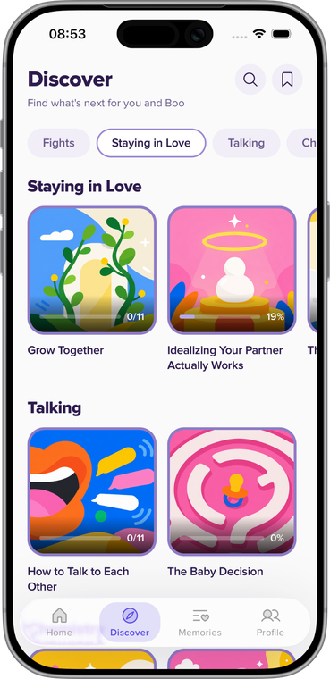 Loomi Discover screen